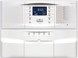 NM100WH shown with optional NC300WH CD Changer. Available in white finish.
                