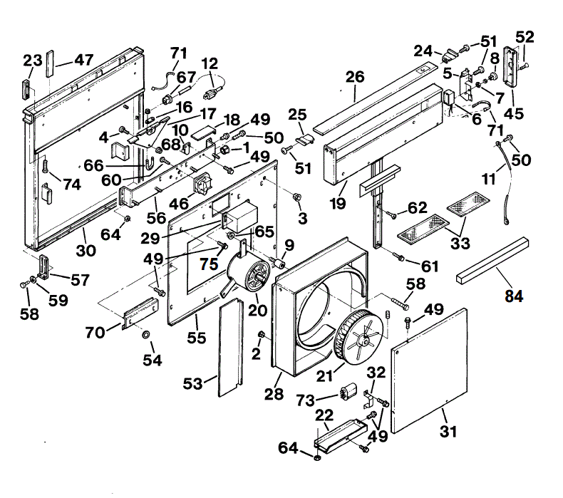 Broan 2736 Range Hood Parts breakout large