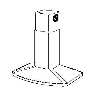 Broan E55000 Chimney Kitchen Range Hood Parts